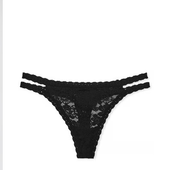 PINK Victoria's Secret Other - Strappy Black Lace Thong